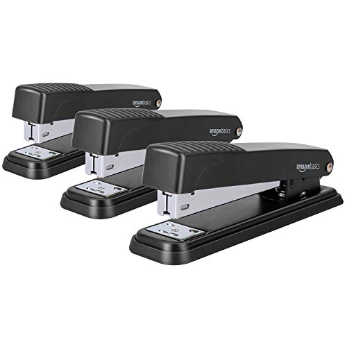 Modern Basics Full-Strip Metal Office Desktop Stapler, 20 Sheet Capacity, Non-Slip, Essentials